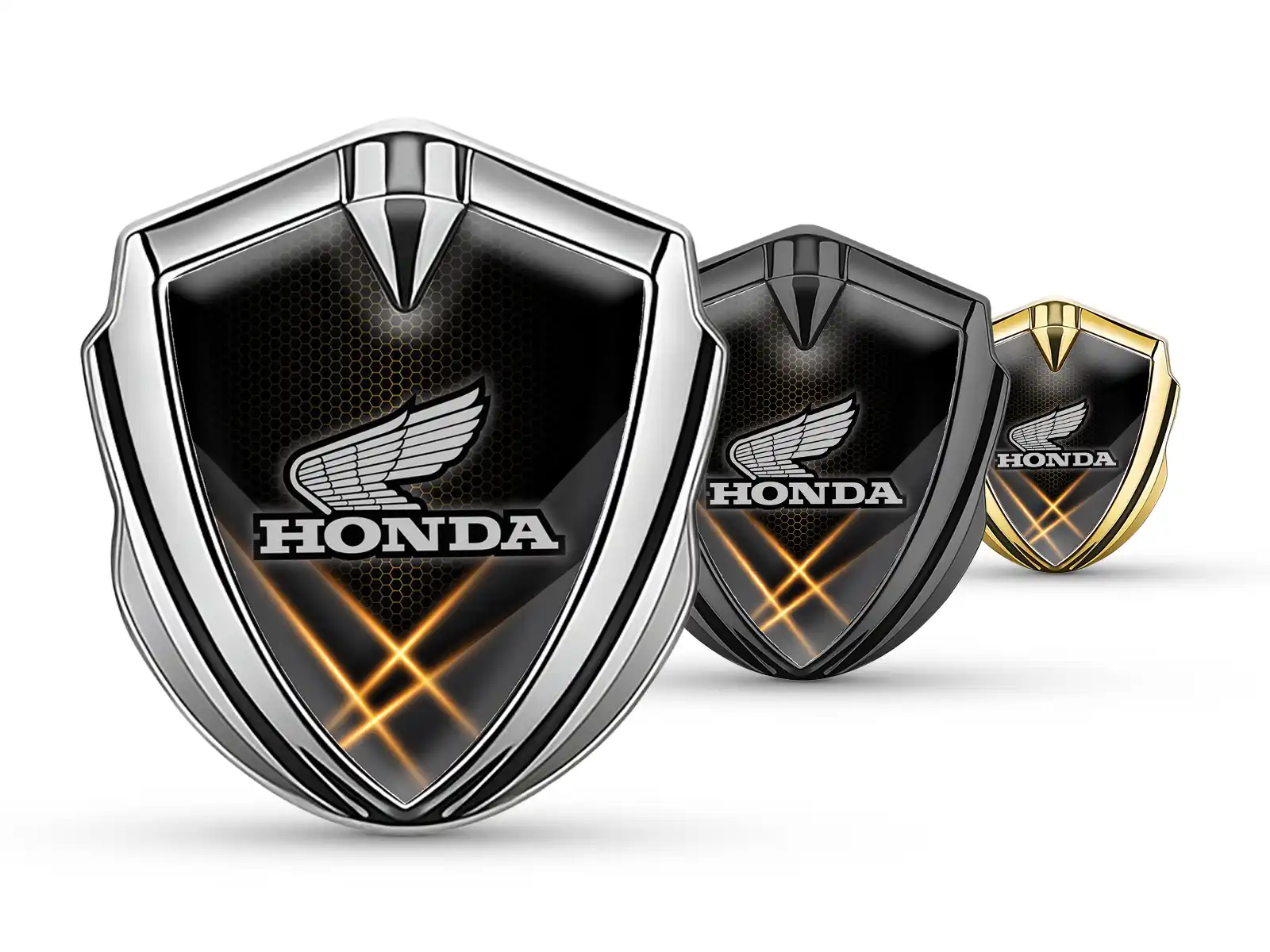 Honda Auto Abzeichen Renn Look Glänzender Abschluss